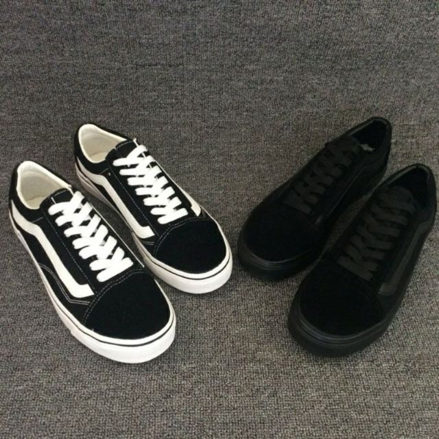 VANS Class-A Old Skool Canvas Low cut Running Shoes For Men and Women#S100 รองเท้า free shipping
