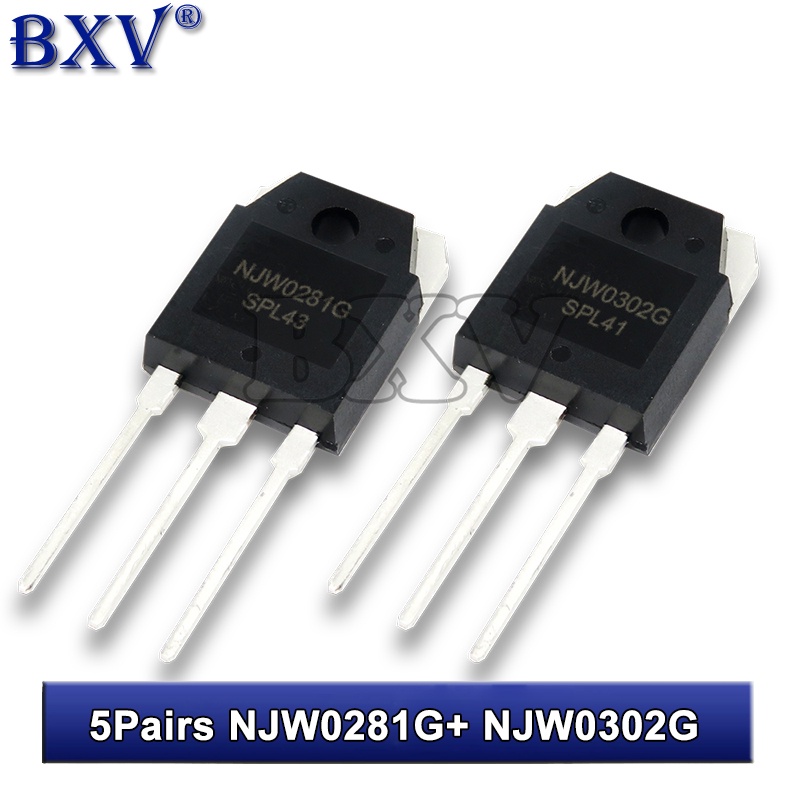 10PCS NJW0281G NJW0302G TO-3P NJW0281 NJW0302 TO3P Triode (NJW0281+NJW0302) แต่ละ 5PCS