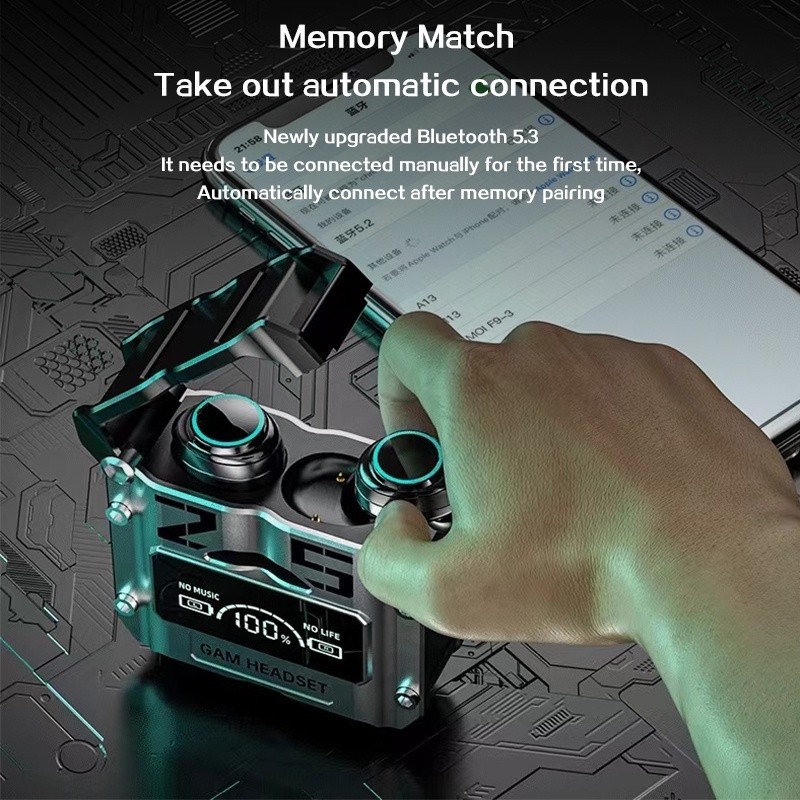 hot🔥การประกันคุณภาพ🔥 import 【2025 NEW】TWS M25 Pro Bluetooth Earphone Wireless 9D BASS HiFi Sports