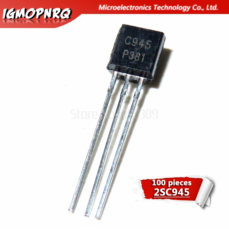 ทรานซิสเตอร์ไบโพลาร์ 2SC945 C945 TO-92 50V NPN 100 ชิ้น