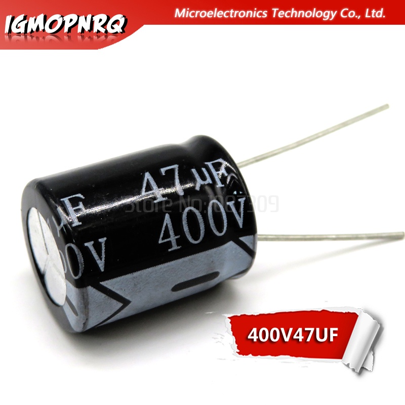 ตัวเก็บประจุไฟฟ้า 400V47UF 16*22 มม. 47UF 400V 16*22 10 ชิ้น