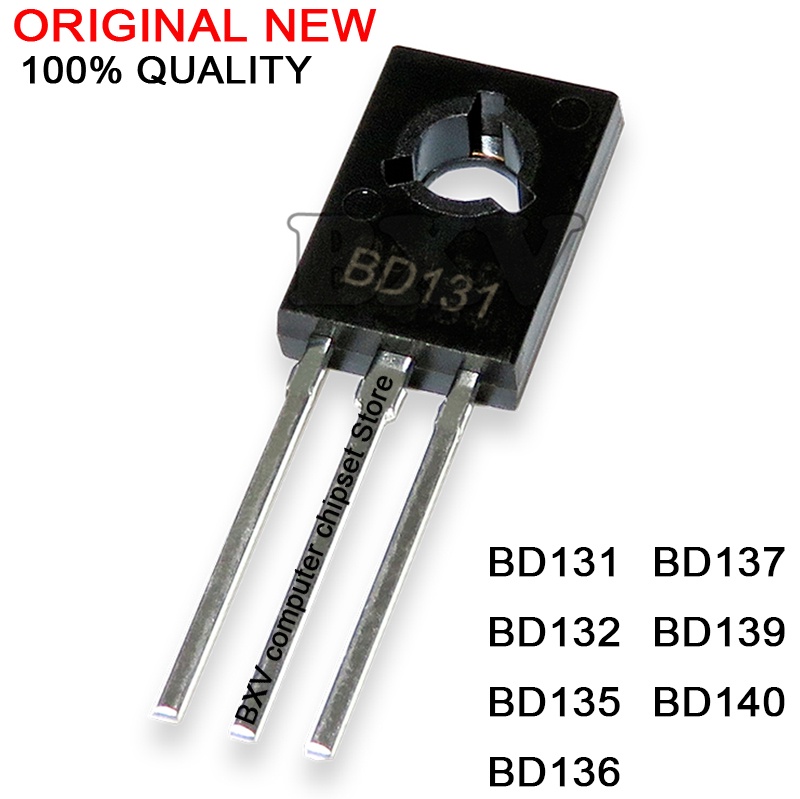 10PCS BD135 BD136 BD131 BD132 BD137 BD138 BD139 BD140 TO-126 NPN Power Triod ทรานซิสเตอร์ใหม่และ