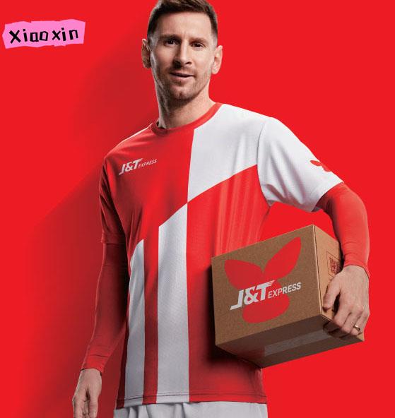 เสื้อยืด J & T Express, เสื้อผ้าไรเดอร์ J & T Express นุ่มและสบายในสต็อก