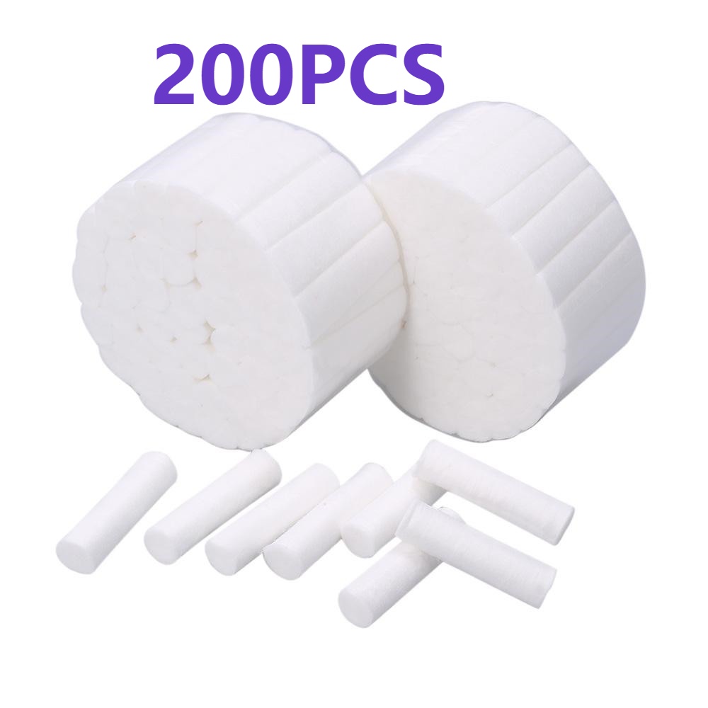 ม้วนผ้าฝ้าย 100% ดูดซับน้ําได้ดี สําหรับใช้ในการทันตกรรม จํานวน 200 ชิ้น ต่อ 4 ถุง