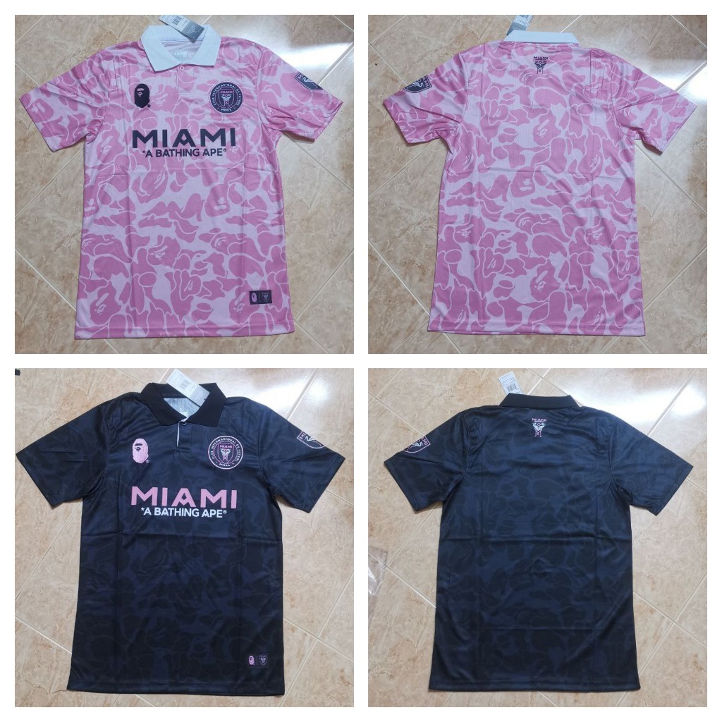 ชื ่ อที ่ กําหนดเอง 23/24 Inter Miami BAPE Kit Jersey S---2XL