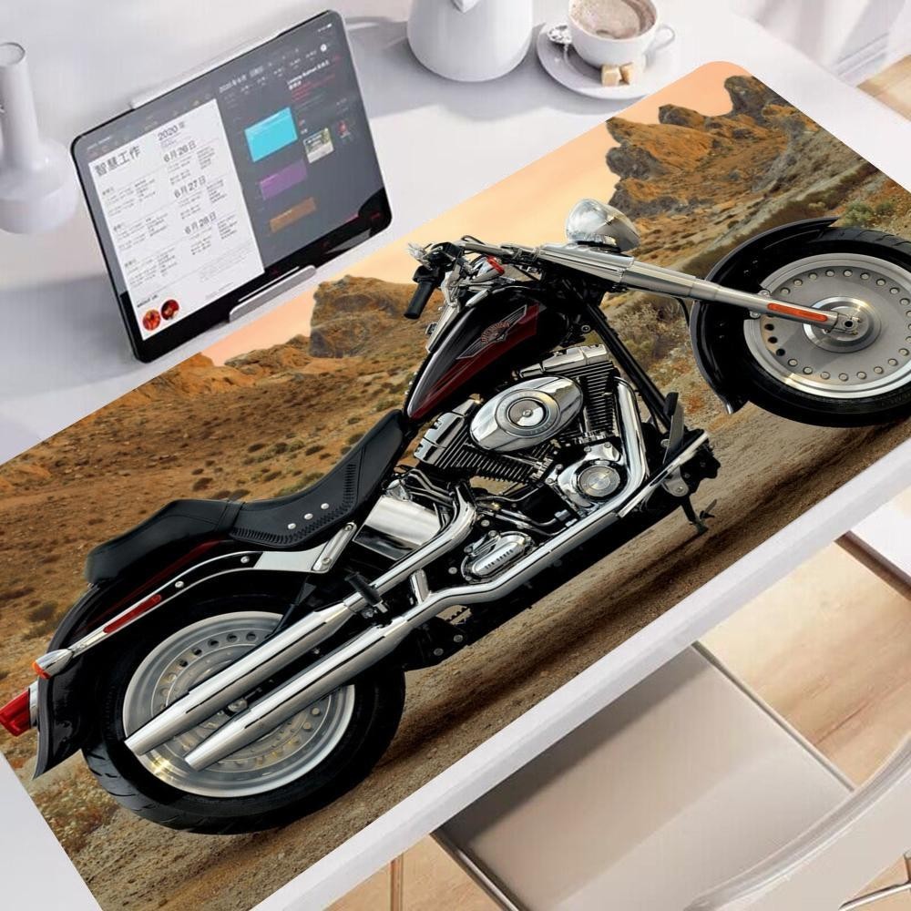 H-harley D-Davidson แผ่นรองเมาส์แผ่นรองเมาส์สําหรับเล่นเกมแผ่นรองเม้าส์ความเร็วแล็ปท็อปเสื่อสําหรับเล่นเกมสําหรับสํานักงานพรมโต๊ะ