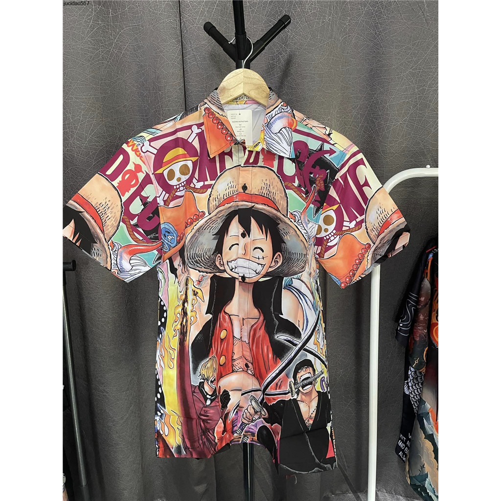 เสื้อเชิ้ตฮาวาย ไหมอิตาลี ลายวันพีช