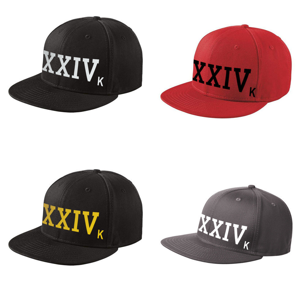 XXIVk 24K หมวกเบสบอลสีขาว Bruno Mars Hat 24 K Magic XXIV K