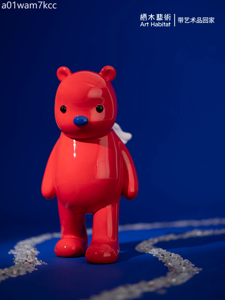 จุดสินค้า ♞,♘,♙Qi Wood Art L Zhang Zhanzhan ลงนามในรูปปั้น Limited Edition Sculpture Desktop เครื่อ