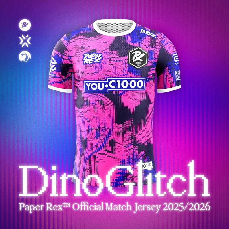 Paper Rex 2025/2026 Jersey Unisex S-5XL ฟรีชื่อและตัวเลข