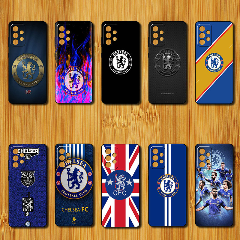 เคสโทรศัพท์มือถือแบบนิ่ม TPU กันกระแทก ลายโลโก้ฟุตบอล Chelsea สําหรับ Samsung Galaxy A52 A52S A23 5G A13 4G