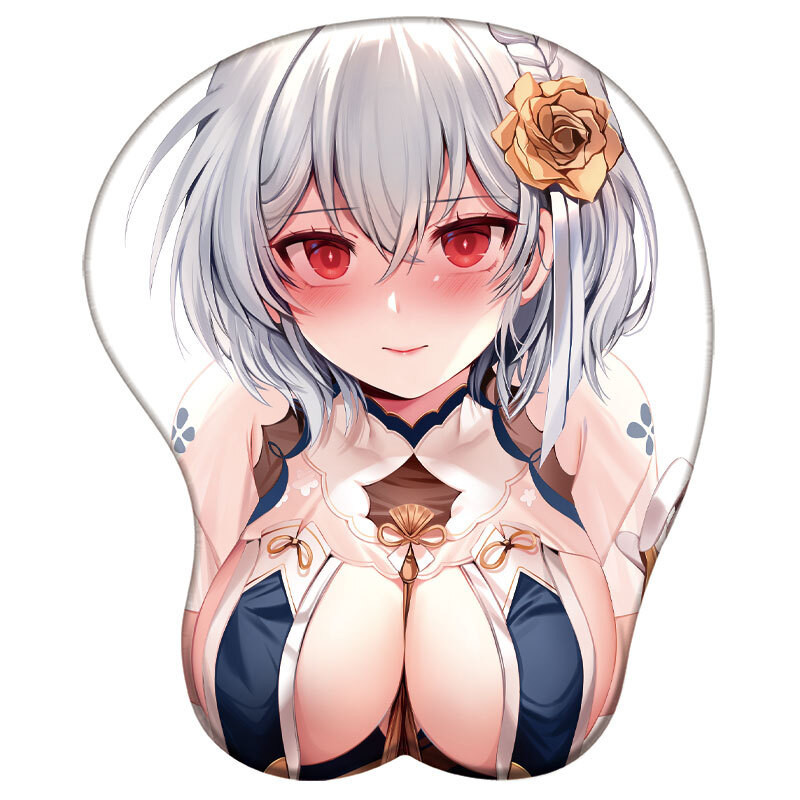 แผ่นรองเมาส์ซิลิโคน ลายอนิเมะ Azur Lane Eugen Enterprise Belfast Z23 3D เซ็กซี่