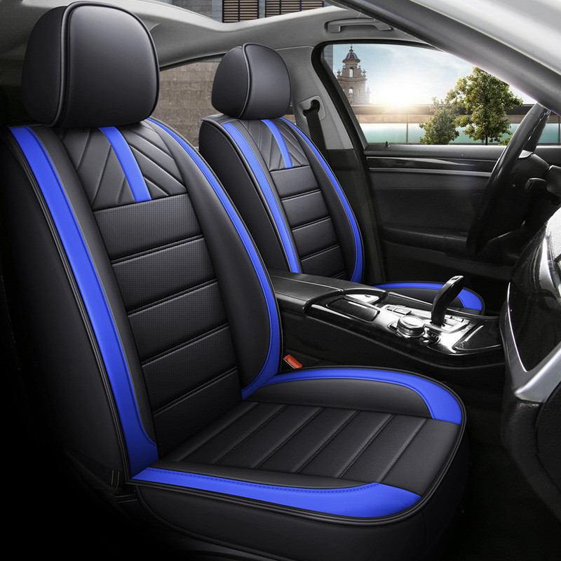 Universal Fit รถที่นั่งครอบคลุม PU หนังชุดที่นั่งด้านหน้า + เบาะหลัง Made สําหรับ CIVIC Vezel Artez 