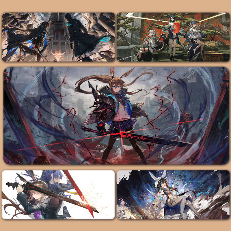Arknights Amiya Chen Nian Dusk Ling Skadi Texas XXL แผ่นรองเมาส์ขนาดใหญ่แผ่นรองเมาส์