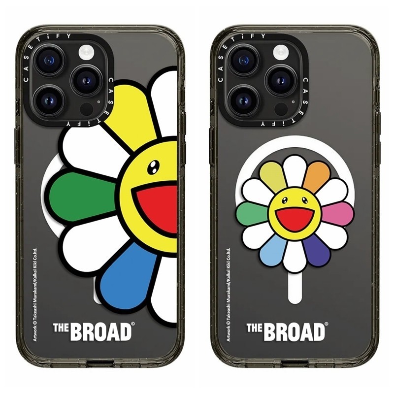 Artist Takashi MurakamiดอกทานตะวันCasetifyการดูดซึมแม่เหล็กคุณภาพสูงอะคริลิคเคสโทรศัพท์สําหรับIPhone 15 Pro Max 13 11 Pro Max 14Pro 12 12Pro 12 ProMax 13Proดาวเดียวกัน