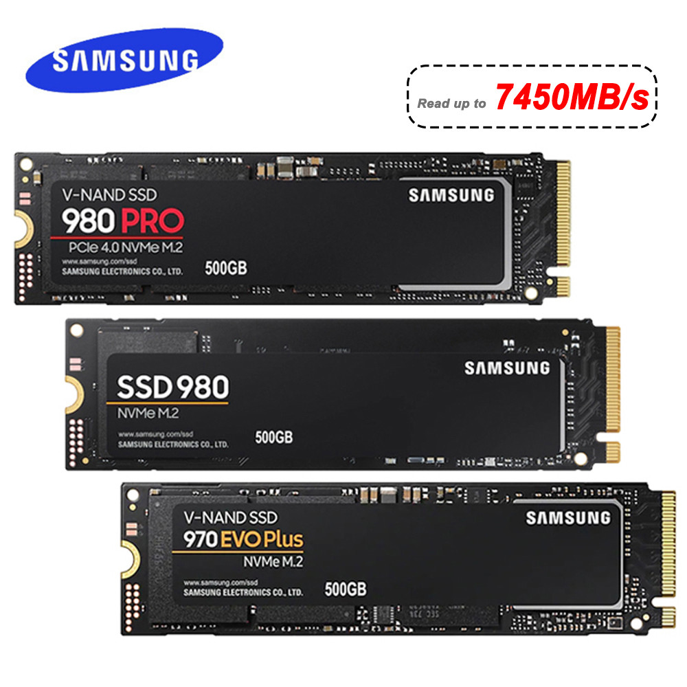 SAMSUNG SSD M2 Nvme 500GB 990 PRO 250GB ไดรฟ์ Solid State ภายใน 980 1TB hdd Hard Disk 980 PRO M.2 97