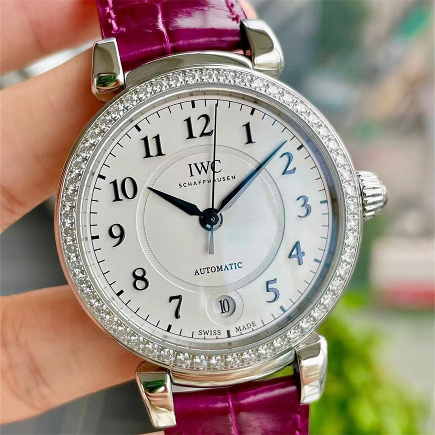 Iwc IWC IWC นาฬิกาผู้หญิง Da Vinci นาฬิกากลไกอัตโนมัตินาฬิกาสุภาพสตรี IW458308