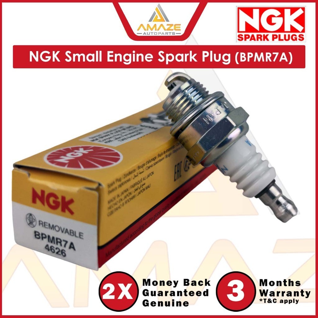 หัวเทียนเครื่องยนต์ขนาดเล็ก NGK BPMR7A เครื่องตัดหญ้าสวนที่ใช้งานได้เลื่อยน้ํามันเครื่องป้องกันความเ