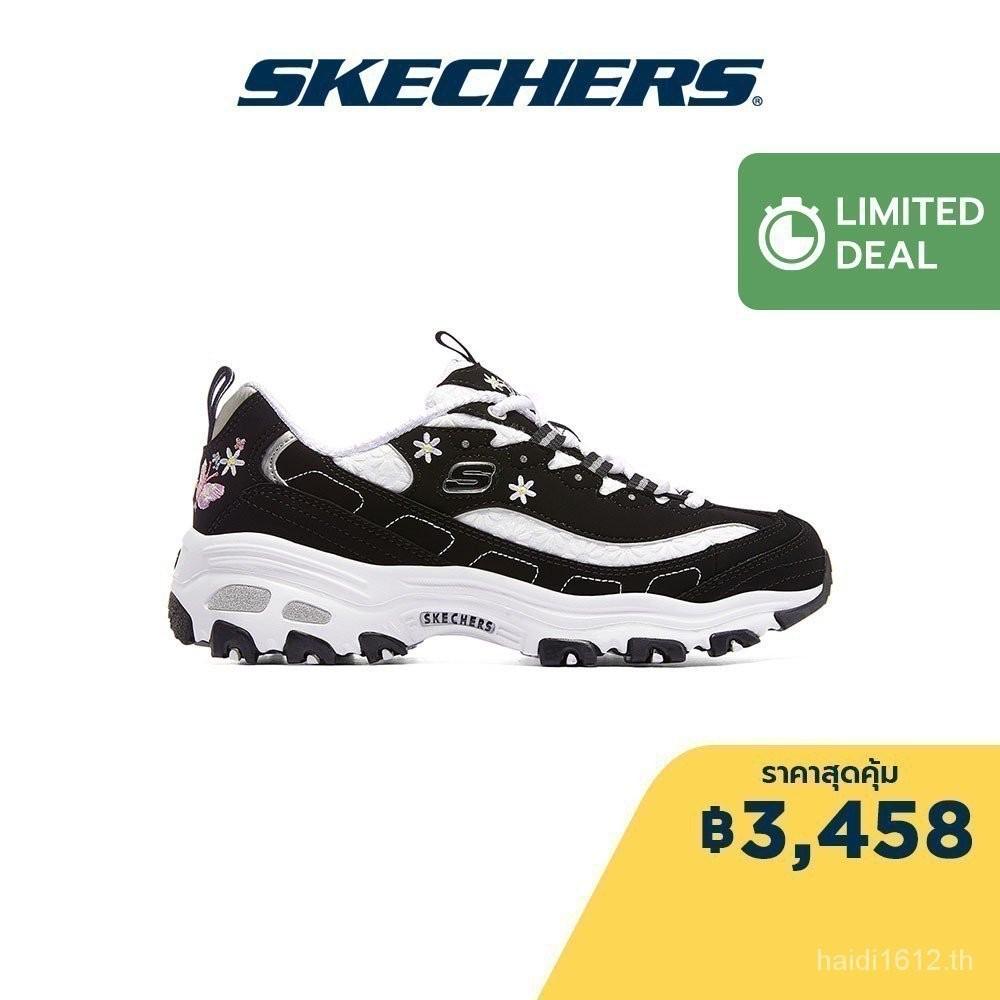 Skechers รองเท้ากีฬา รองเท้าสเก็ต สําหรับผู้หญิง D'Lites 1.0149466-bkw Rccj