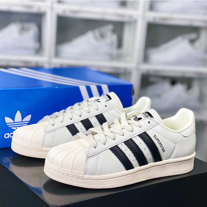 Adidas Superstar Clover White Black Leather Casual Flat Shoes Unisex Sneakers For Men Women DW5168