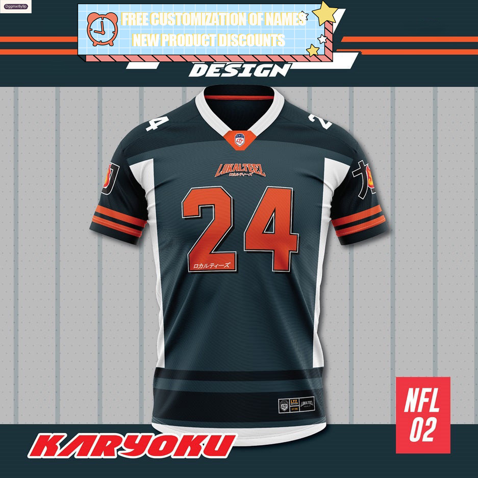 Dggmxr8y9p- [NFL OVERSIZED] NFL02 NFL Edition KARYOKU JERSEY Free Custom ชื่อและตัวเลข