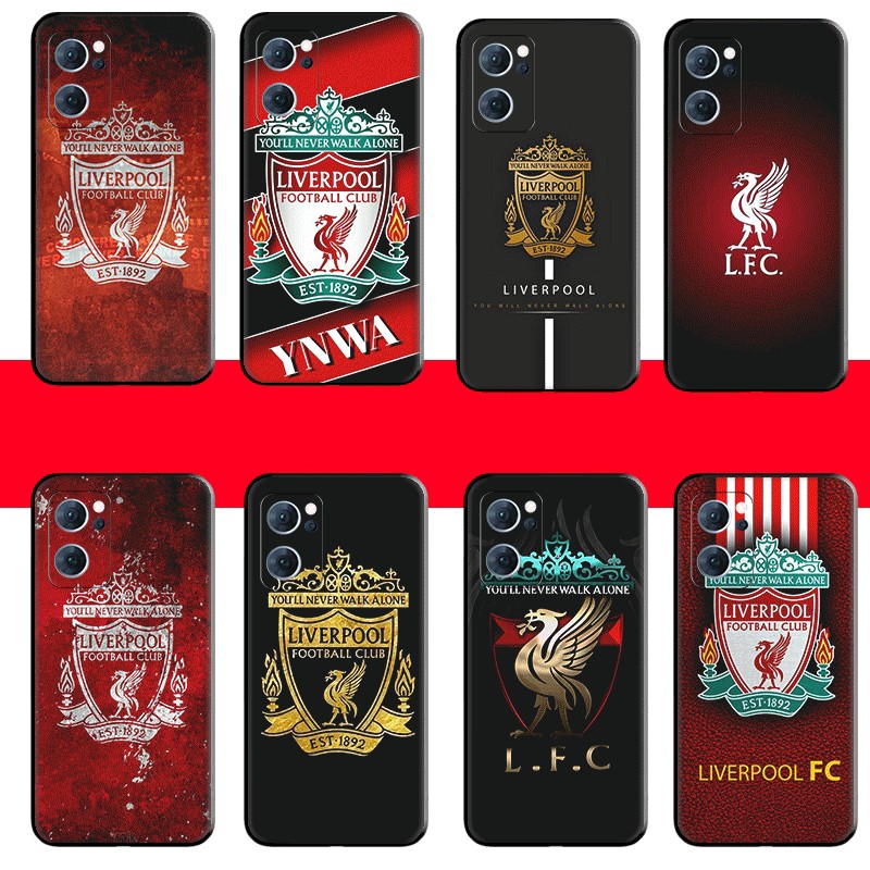 เคสมือถือน่ารัก Realme C2 C3 C11 2020 C11 2021 C12 C15 TPU Spot เคสโทรศัพท์สีดํา Liverpool FC