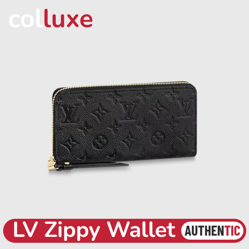 ♞หลุยส์วิตตอง Louis Vuitton Zippy Wallet M61864 MONOGRAM EMPREINTE กระเป๋าสตางค์ กระเป๋าสตางค์ใบยาว