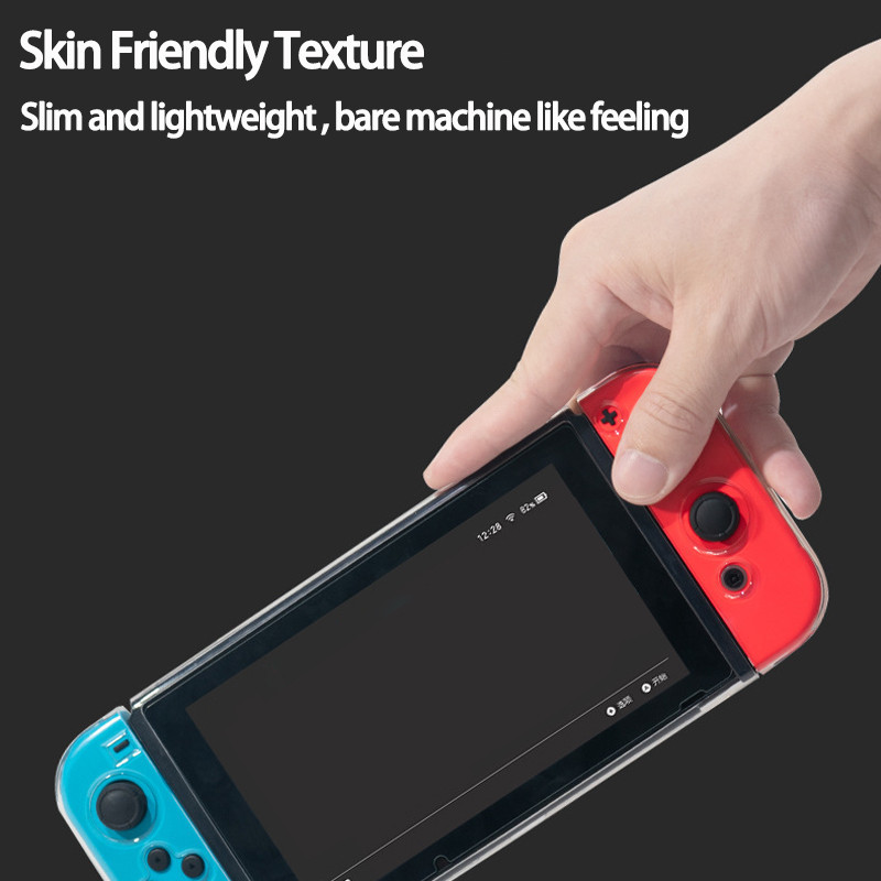 1 ชุด ใส / ด้าน TPU เคสนิ่ม Joycon เคสป้องกัน สําหรับ Nintendo Switch OLED คอนโซล NS Joy-con คริสตัล ป้องกันเต็มรูปแบบ