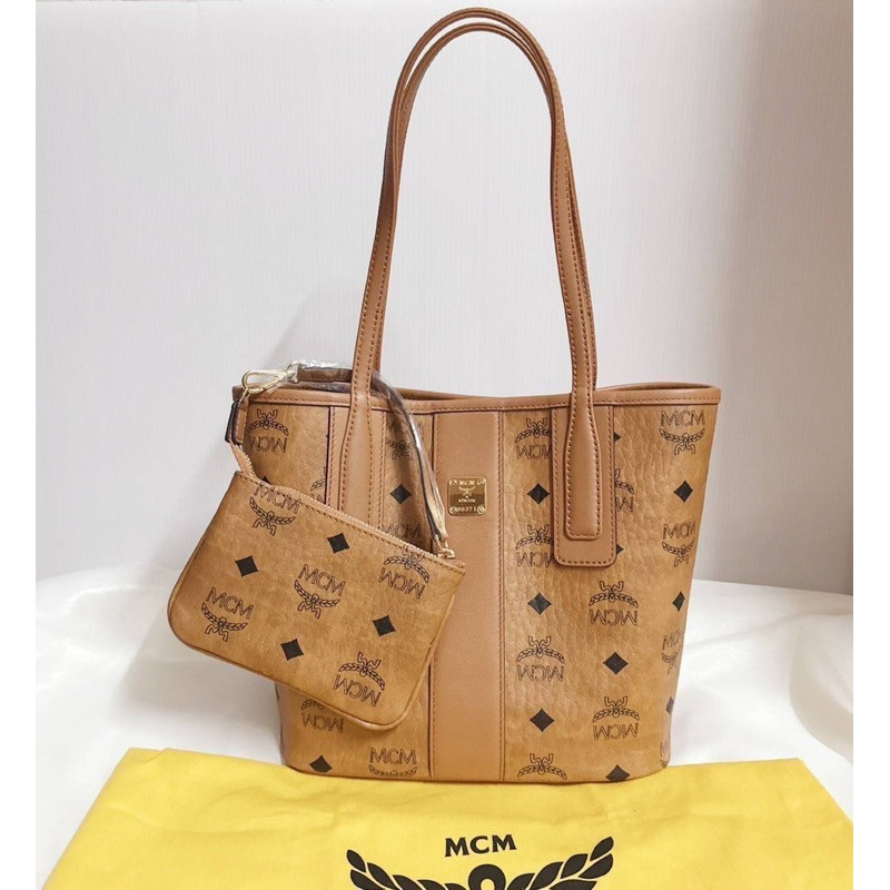 เข้าไทยเพิ่ม  New Mcm mini tote แม่+ลูก  ของแท้ %