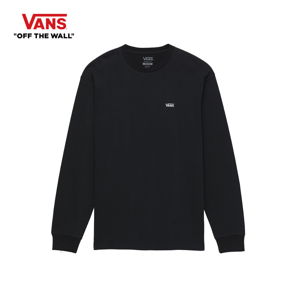 ♞,♘,♙VANS COMFYCUSH LS TEE - BLACK เสื้อแขนยาวชาย หญิง gf