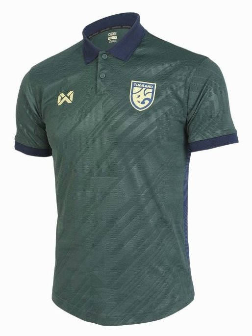เสื้อกีฬาแขนสั้น ลายทีมชาติฟุตบอลไทย ทีมชาติไทย 2023-24 สีเขียว สําหรับผู้รักษาประตู – โปรปัง
