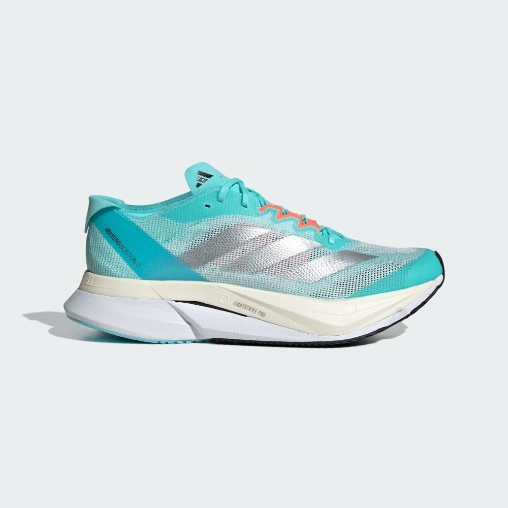 Adidas Adizero Boston 12 W Flash Aqua รองเท้าผ้าใบ ลําลอง เหมาะกับการวิ่ง เล่นกีฬา สําหรับสตรี Id69
