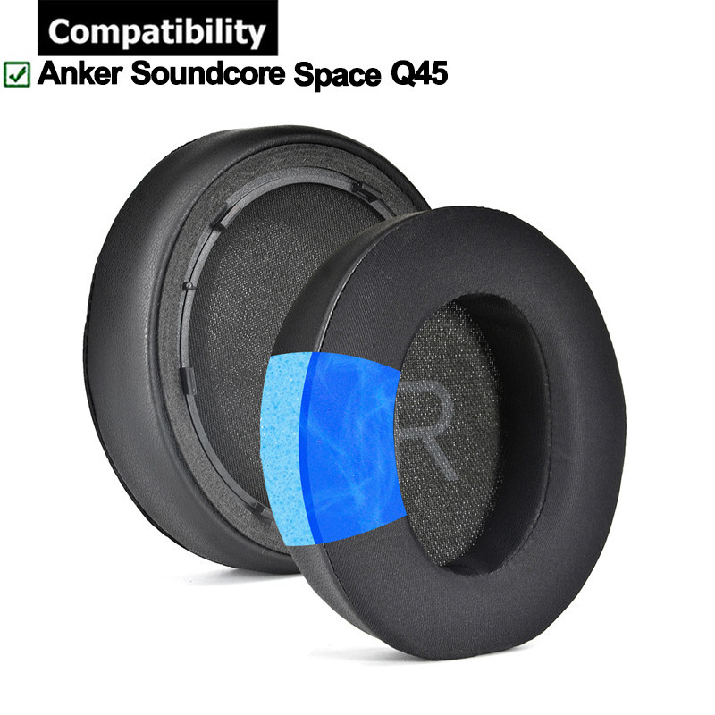 แผ่นเจลฟองน้ํารองหูฟัง สําหรับ Anker Soundcore Space Q45 1 คู่