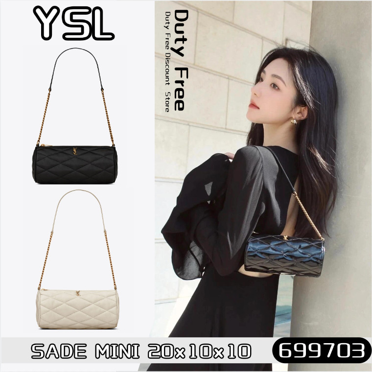 YSL Yves Saint Laurent SADE Mini Women's Shoulder Bags แซงต์โลร็องต์กระเป๋าสะพาย/กระเป๋าใต้วงแขน/กร