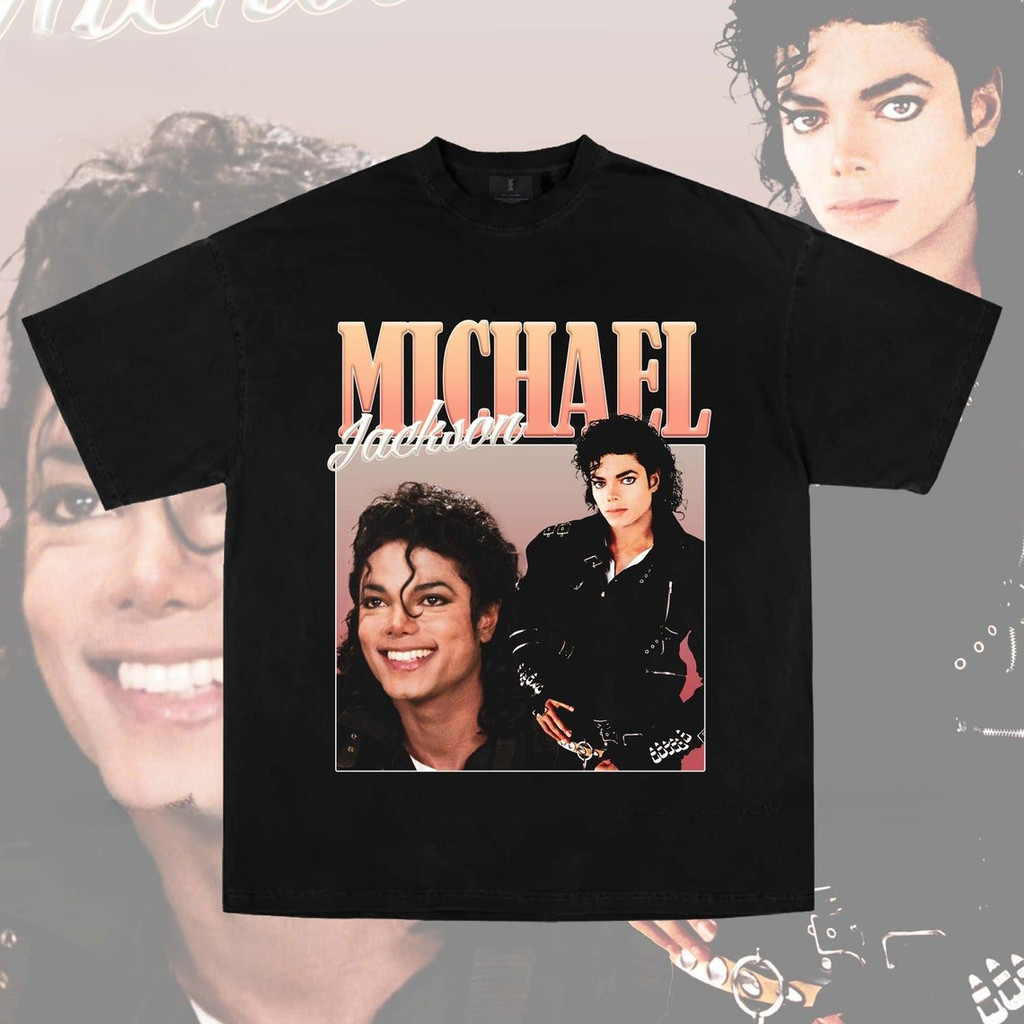 เสื้อยืด พิมพ์ลายการ์ตูนดิจิทัล Michael Jackson แนวสตรีท แบบตลก เลือกลายได้ สําหรับผู้ชาย และผู้หญิง