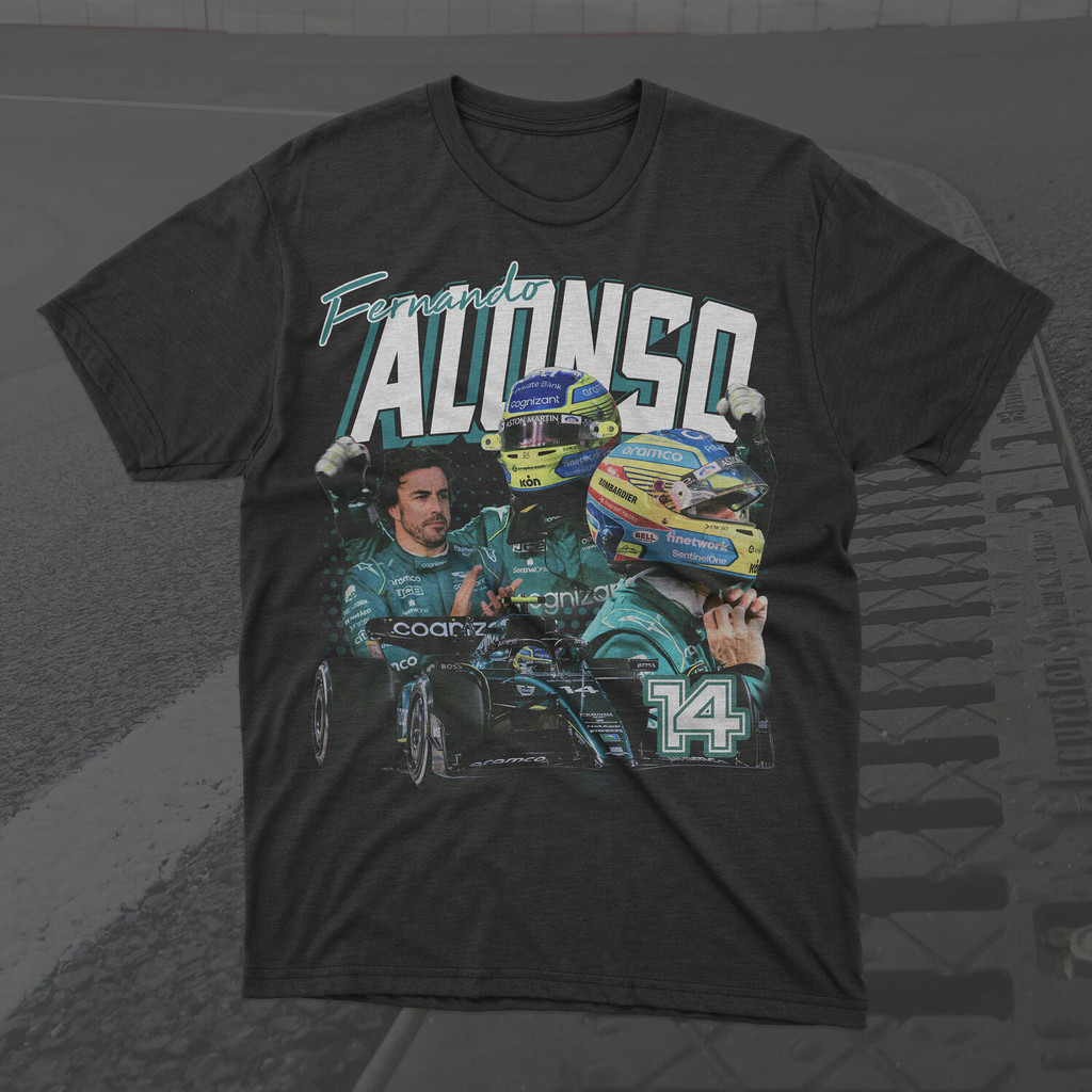 เสื้อยืด ลาย Fernando Alonso Aston Martin Formula 1 Racing Vintage Tee, A 2023, Racing Grand Prix F1