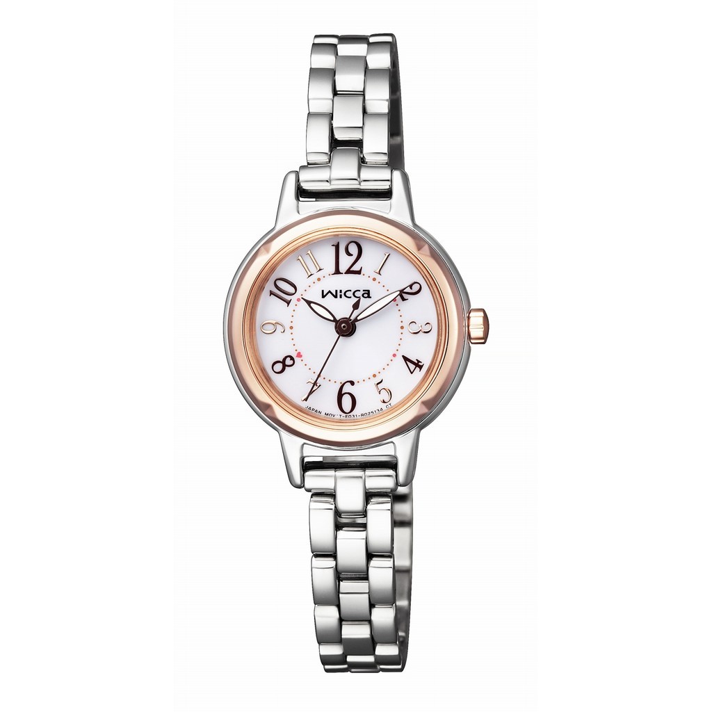 [แท้ส่งตรงจากญี่ปุ่น] Citizen Kp3-619 Nood-11 นาฬิกาข้อมือ Wicca Solar Silver Ss Analog Women Unuse