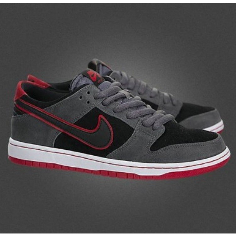 N Ike SB Dunk Low IW BMW running shoes gray red black for men and women
