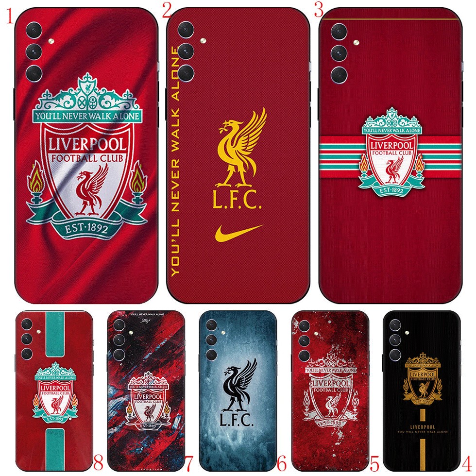 G21 Liverpool FC Samsung A13 A33 A53 A73 A03 164 มม.166 มม.TPU สีดําเคสโทรศัพท์ซิลิโคนอ่อนนุ่ม