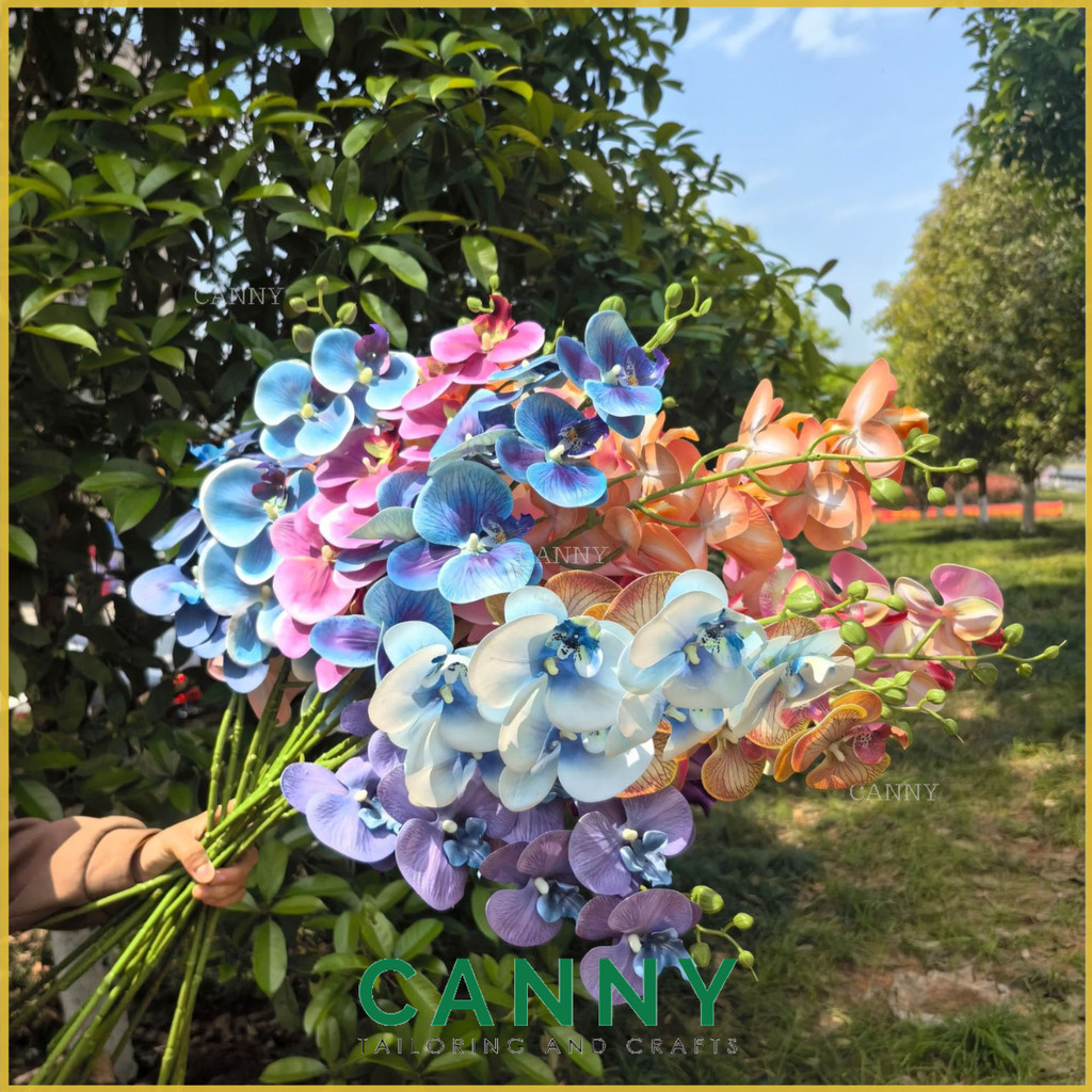 น้ํายางกล้วยไม้ประดิษฐ์ระดับพรีเมียม / ผ้า 8 หัว / ดอกไม้ Orkid / Hian / Daun Orkid / ใบกล้วยไม้