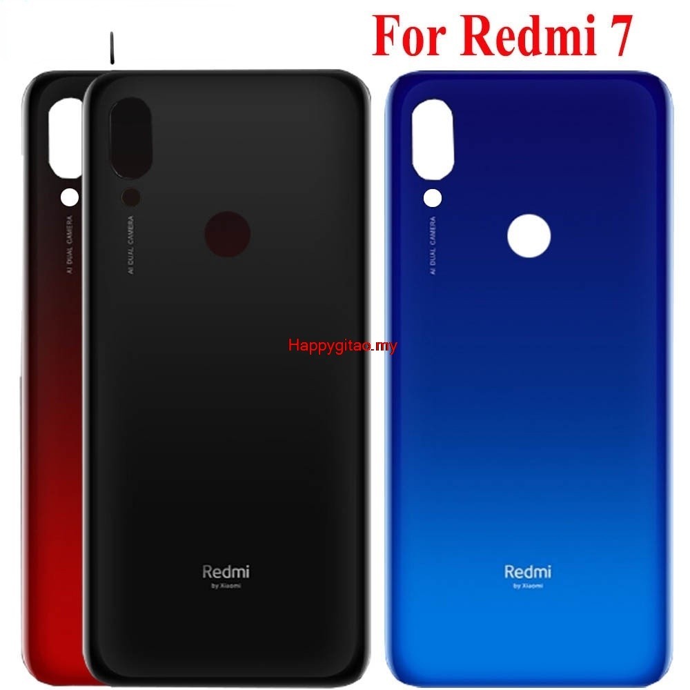 Hapmy- ฝาครอบแบตเตอรี่ด้านหลัง แบบเปลี่ยน สําหรับ Xiaomi Redmi 7 redmi7