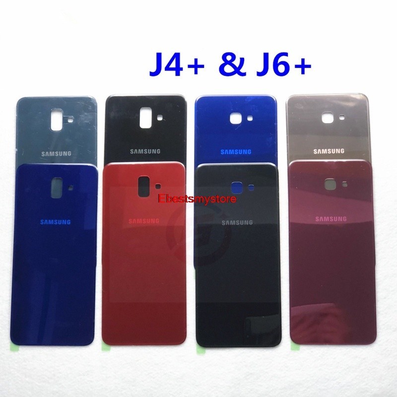 Ebsmy- เคสแบตเตอรี่ด้านหลัง แบบสติกเกอร์ มีกาวในตัว สําหรับ Samsung Galaxy J4 Plus 2018 J415 J6 Plus J610 J4+ J6