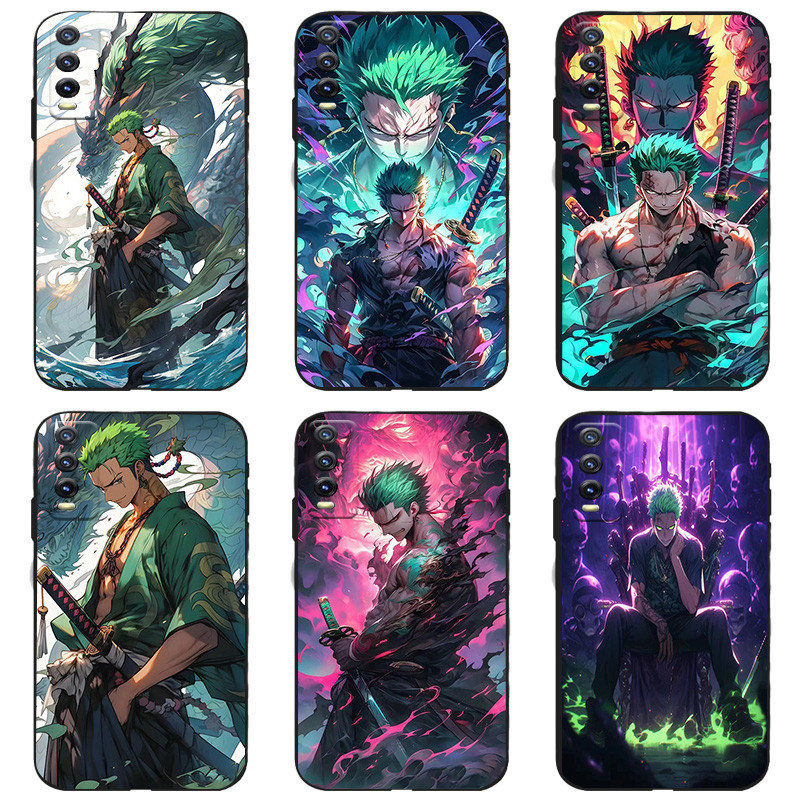 ปลอก Vivo V2038 V2043 V2048 V2027 V2032 V2052 เคสโทรศัพท์ One Piece สีดําซิลิโคนอ่อนนุ่ม Frosted Shell เคสโทรศัพท์