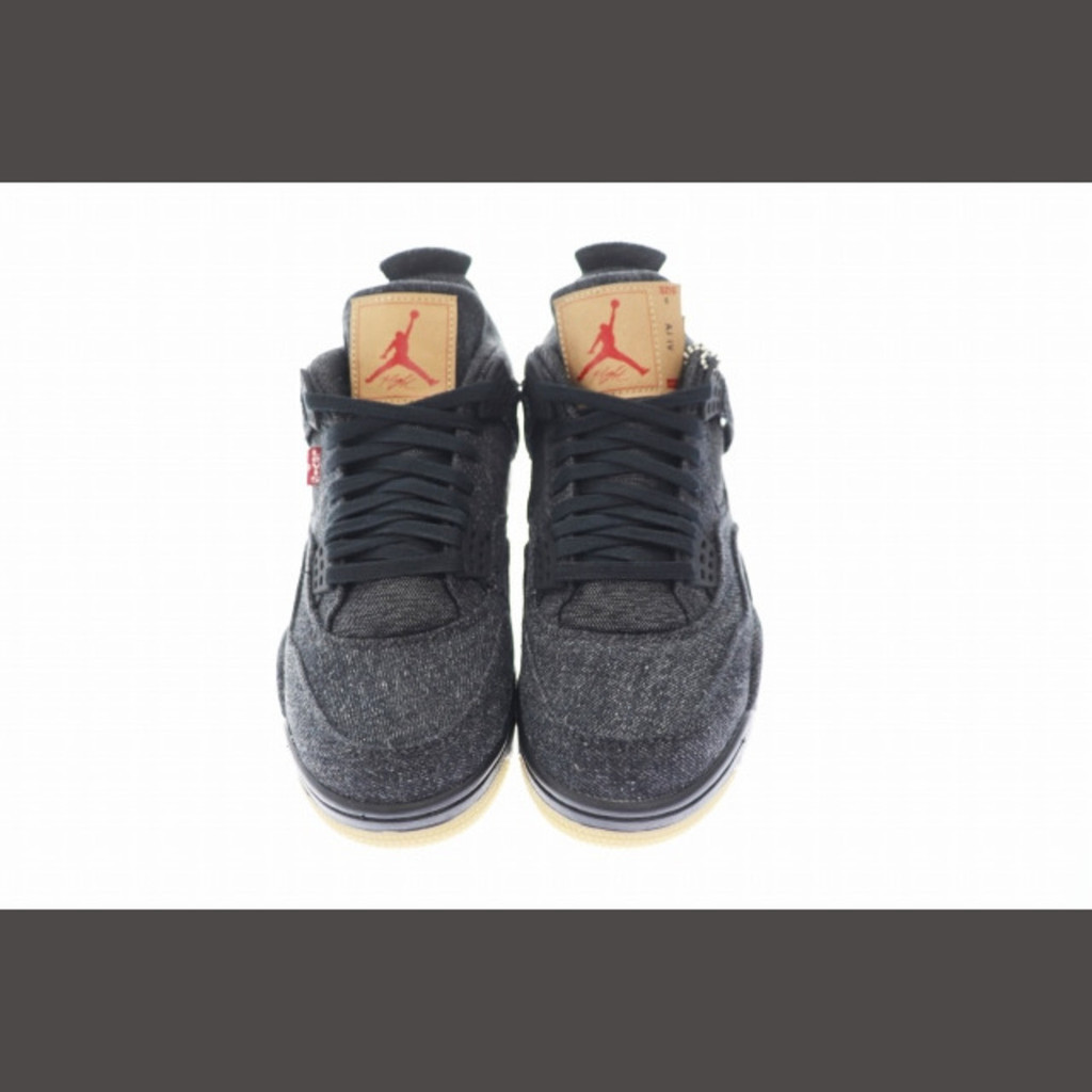 Nike Nike x Levi's Air Jordan 4 Retro 27 รองเท้าผ้าใบ สีดํา มือสอง
