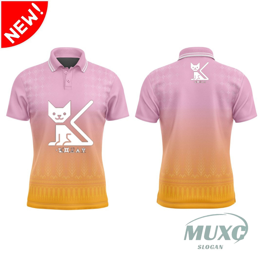 เสื้อเชิ้ตฮาวาย ลายแมวโคราช 🐈‍⬛✨️เสื้อโปโลที่ดูดีpolo (8 colors)