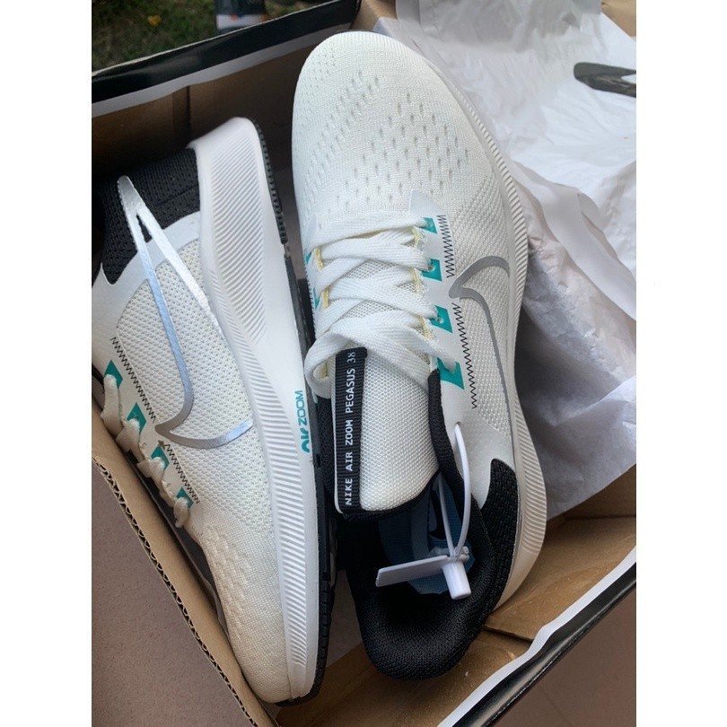 ♞,♘Air Zoom Pegasus 37 วิ่ง 4 สีผู้ชายผู้หญิงกีฬา Turbo 37th BQ9646-103 รองเท้า true