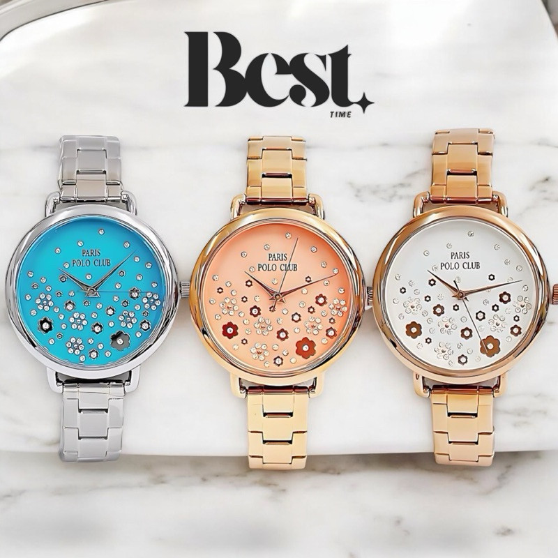 นาฬิกาข้อมือ PARIS POLO CLUB PPC- 220610L ประกันศูนย์ไทย 1 ปี พร้อมกล่องแบรนด์