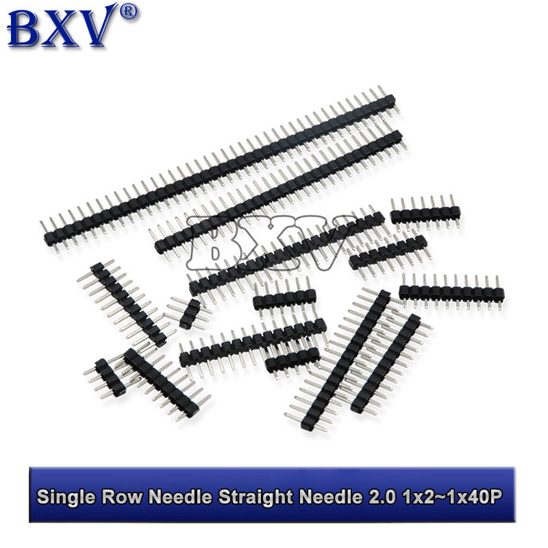 10PCS IGMOPNRQ 2.0mm Single Row Straight Male Pin Header 2mm 1x2/3/4/5/6/7/40 Pin Strip Connector So