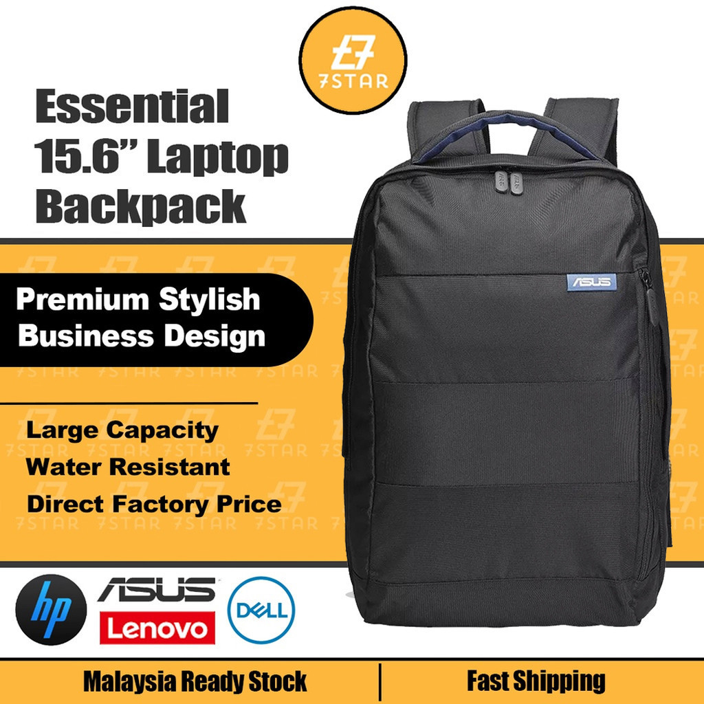 7star ใหม่ Essential กระเป๋าเป้สะพายหลัง ใส่แล็ปท็อป 15.6 นิ้ว กันน้ํา สําหรับ Dell HP
