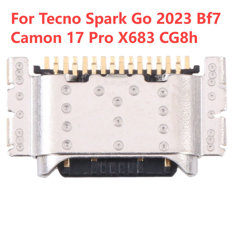 พอร์ตชาร์จ Pin Type C สําหรับ Tecno Spark Go 2023 Bf7 Camon 17 Pro X683 CG8h 1-5 ชิ้น